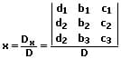 MathProf - Cramersche Regel - Determinante - X