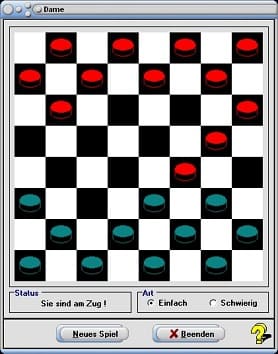 MathProf - Damespiel - Damespiel gegen Computer - Regeln - Steine - Spielanleitung - Download - Brettspiel - Bilder