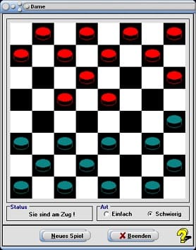 MathProf - Damespiel - Damespiel gegen Computer - Regeln - Steine - Spielanleitung - Download - Brettspiel - Bilder