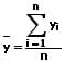 MathProf - Mittelwert - Y - Formel
