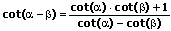 Additionstheorem Cotangens 2