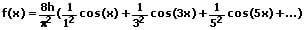 Fourier-Reihe - Formel - Dreieckskurve
