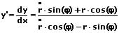 MathProf - Funktionen in Polarform - Ableitungen - 1. Ableitung