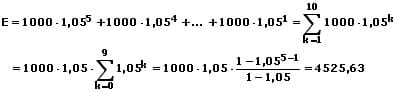 MathProf - Summenformel - Geometrische Summenformel - Zins - Ertrag