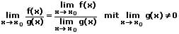 MathProf - Grenzwert - Grenzwerte einer Funktion - Endlich - Regeln - Rechenregeln - Bestimmen - 4