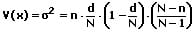 Hypergeometrische Verteilung - Formel - 2