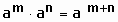 Multiplikation von Potenzen