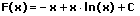 Integralrechnung Stammfunktion ln(x)