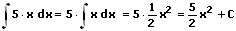 Integration - Integralrechnung -Faktorregel - Beispiel 1