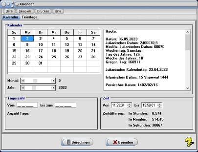 MathProf - Jahreszahlen - Kalenderwoche - Kalenderwochen - Tag des Jahres - Wievielter Tag - Wochentage - Verstrichene Zeit - Vergangene Zeit - Zeitrechner - Monatskalender - Tageskalender - Sekunde - Minute - Stunde - Ein Jahr - Ein Tag - Eine Woche - Ein Monat - Tag im Jahr - Berechnen - Rechner