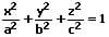 Ellipsoid mit Mittelpunkt - Formel - Funktion