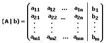 MathProf - Koeffizientenmatrix - Erweiterte Matrix - Erweiterte Koeffizientenmatrix - Lineares Gleichungssystem - LGS - Formel - Berechnen - Rechner