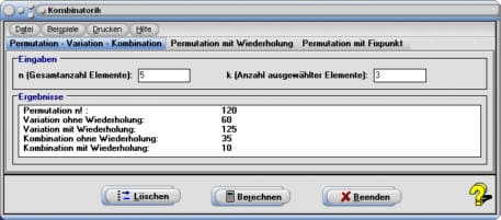 MathProf - Kombination - Kombinatorik - Permutation - Variation - Wiederholung - Ohne Wiederholung - Mit Wiederholung - Permutation ohne Wiederholung - Variation ohne Wiederholung - Kombination ohne Wiederholung - Formel