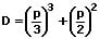 Kubische Gleichung - Normalform - Diskriminante
