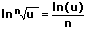 Natürlicher Logarithmus Gesetz 4