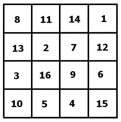 MathProf - Zahlenquadrat - Zahlenquadrate - Magisches Quadrat - Magische Quadrate - Magisches Zahlenquadrat - Magische Zahlenquadrate - Zauberquadrate - Zauberquadrat - Beispiel - 6