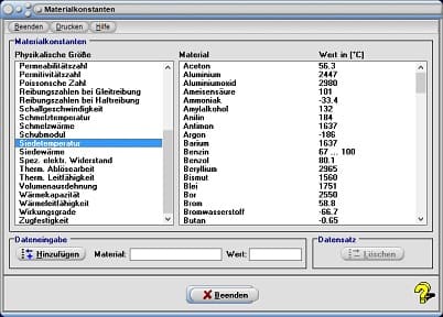 MathProf - Luftwiderstand - Permeabilitätszahl - Permeabilität - Permittivität - Relative Permittivität - Spezifische Permittivität - Poissonsche Zahl - Tabelle - Einheit