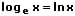MathProf - Logarithmus - Basis - e