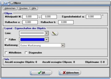 MathProf - Geometrische Objekte - Zeichnen - Ellipse - Darstellung - Geometrische Figur