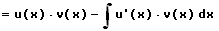 Integration - Integralrechnung - Partielle Integration - Partielles Integral
