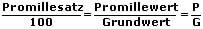 MathProf - Promillerechnung - Promille - Berechnen - Formel - 2