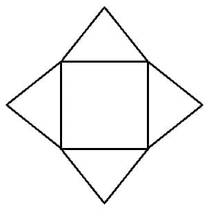 MathProf - Netze - Pyramidennetz - Pyramide