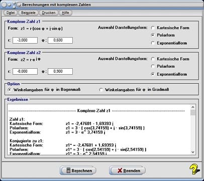 MathProf - Komplexe Zahlen - Konjugation - Formen - Komplexe Potenzgesetze - Konjugiert komplexe Zahl - Definition - Reziprok - Komplexes Wurzelziehen - Komplexe Brüche - Potenzen komplexer Zahlen - Inverse komplexe Zahl - Umwandlung komplexer Zahlen - Eulersche Funktion - Satz von Moivre - Operationen - Analysieren