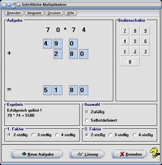 MathProf - Multiplikation - Multiplizieren - Zweistellige Zahlen - Dreistellige Zahlen - Vierstellige Zahlen - Fünfstellige Zahlen - Sechsstellige Zahlen - Produkt zweier Zahlen - Tabellen - 4er - 5er - 6er - 7er - 8er - 9er - 10er - Zweimal - Dreimal - Viermal - Fünfmal - Zwei mal - Drei mal - Vier mal - Fünf mal - Sechs mal - Sieben mal - Acht mal - Neun - mal - Zehn mal - Lösungen - Lösen - Trainer - Trainieren - Tabellen - Rechner - Berechnen