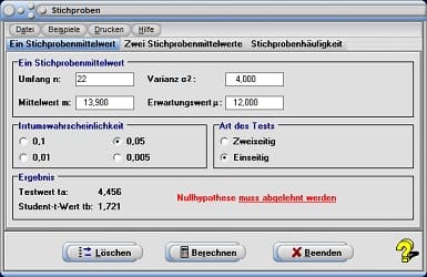 MathProf - Zentralwert - Signifikanztest - Ablehnungsbereich - Annahmebereich - Beispiel - Rechner - Berechnen - Mittelwert - Vertrauensbereich - Annahmebereich - Ablehnungsbereich - Einstichprobentest - Zweistichprobentest  - Zweiseitiges Signifikanzniveau - Varianz - Vertrauensbereich - Vertrauensniveau - Vertrauensintervall - Erwartungswert