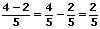 Mathprof - Brüche subtrahieren - Brüche - Subtraktion - Gleichnamig - Beispiel - 1
