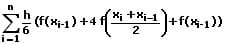 MathProf - Summierte Simpsonregel - Formel - Simpsonregel