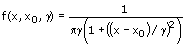 Cauchy Verteilung - Gleichung - 1