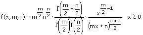 F-Verteilung - Gleichung - 1