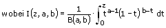 F-Verteilung - Integral - Formel