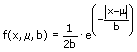 Laplace-Verteilung - Gleichung - 1