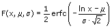 Logarithmiache Normalverteilung - Gleichung - 2