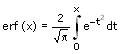 Error-Funktion - erf - Formel