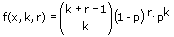 Negative Binomialverteilung - Gleichung - 1