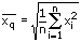 Quadratisches Mittel - Gleichung