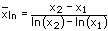 Logarithmisches Mittel - Gleichung