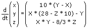MathProf - Lorenz-Attraktor - Lorenz - 3D - Dynamisches System - Dreidimensional - Gleichungen - DGL - Formel - Beispiel