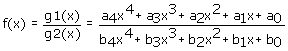 Gebrochenrationale Funktion - Gleichung  - 1