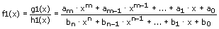 Gebrochenrational - Gleichung  - 1