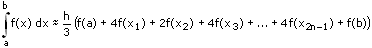 Simpson - Regel - Simpsonregel - Formel