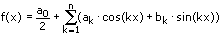 Fourier-Summe - Gleichung