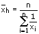 Messwertanalyse - Harmonisches Mittel