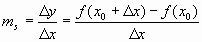 Tangente - Sekante - Differentialquotient - Gleichung  - 1