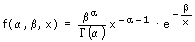 Inverse Gamma-Verteilung - Dichte - Formel