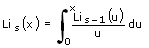 Reeller Polylogarithmus - Formel - Funktion