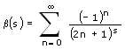  DirichletBeta - Formel - Funktion